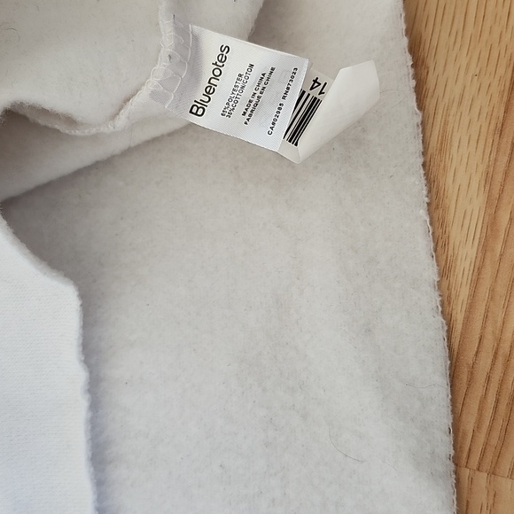 White cropped bluenotes hoodie - Picture 4 of 4